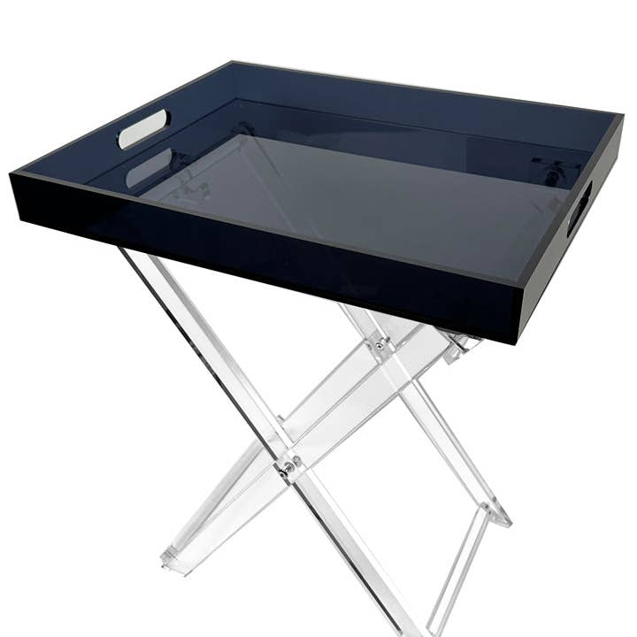 Acrylic Folding Table with Smoke Tray