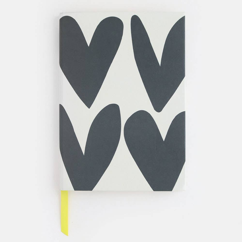Charcoal Hearts Casebound Notebook