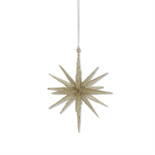 Load image into Gallery viewer, 6 Inch 18 Point Glitter Star Ornament