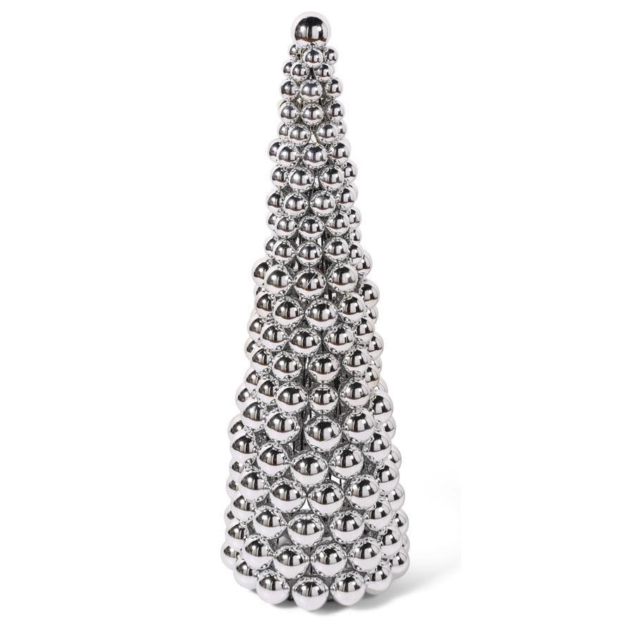 Silver Shiny Shatterproof Ornament Tree