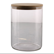 Load image into Gallery viewer, Finn Canister - Glass with Wood Lid