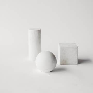 Set of 4 Concrete Geometric Solids