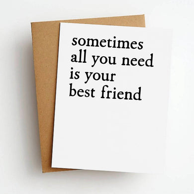 Best Friend Card