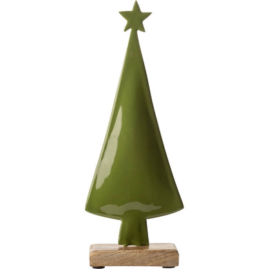 Green Enamel Tree