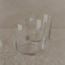 Load image into Gallery viewer, Heart Drinking Glass