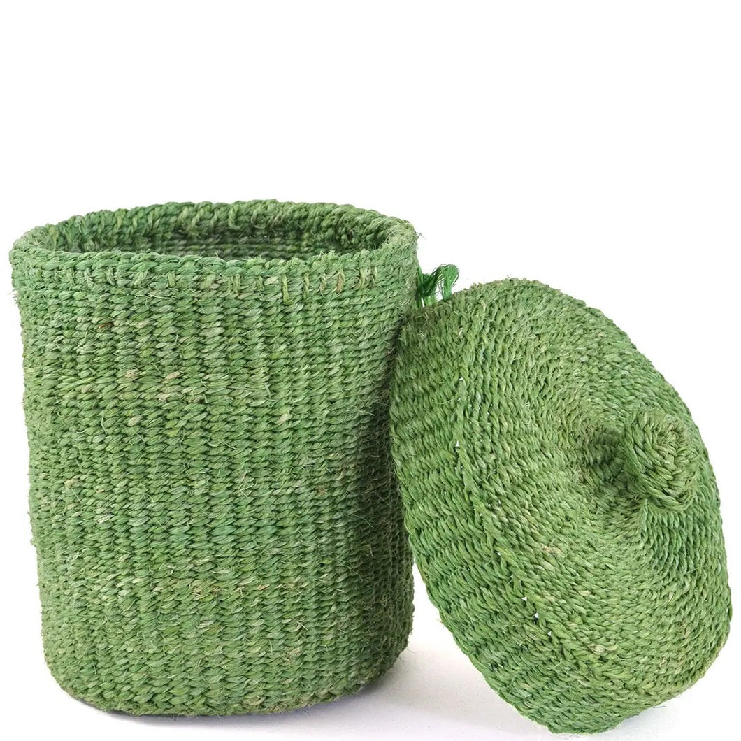 Sisal Lidded Container Basket