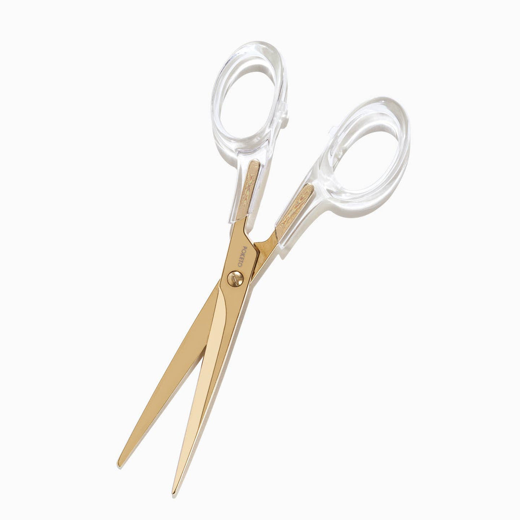 Acrylic Scissor in Gold