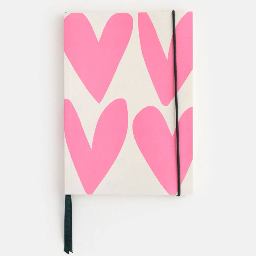 Pink Hearts Notebook