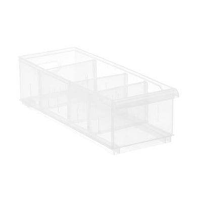 Clear Stackable Plastic Storage Bin