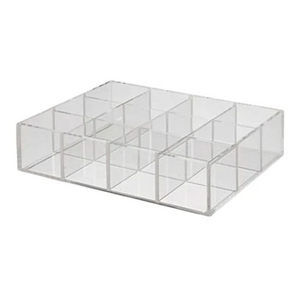 Acrylic 12-Compartment Drawer Insert