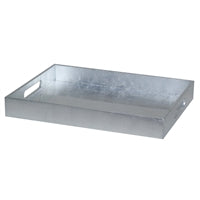 Silver Leaf Lacquer Rectangle Serving Tray