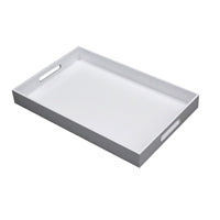 Rectangle White Lacquer Tray