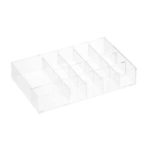 Acrylic 19-Compartment Drawer Insert