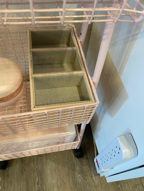 Pink Leather Drawer Insert