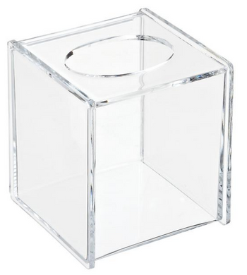 Acrylic Hinged-Lid Tissue Box