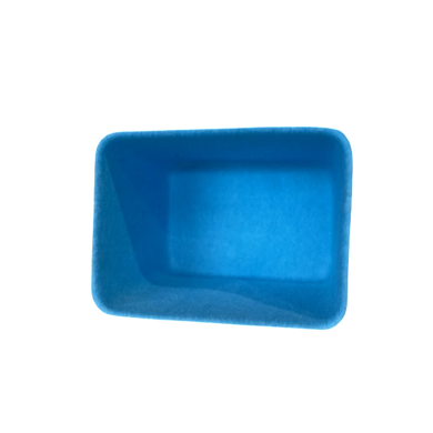 Small Grey Storage Container w/Blue