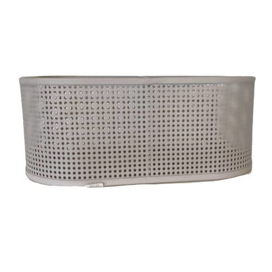 Beige Metal Storage Basket