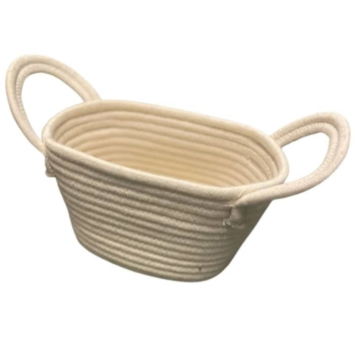 Small White Storage Basket