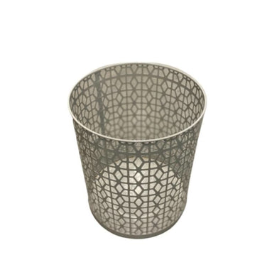 Silver Trash Can