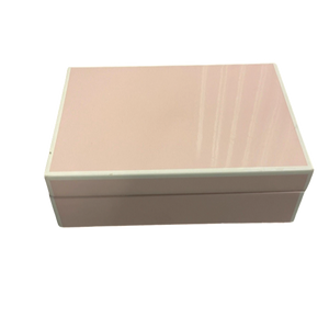 Pink Lacquered Storage Box - Jewelry Box