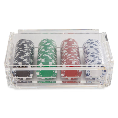 Ficha Acrylic Poker Chip Set