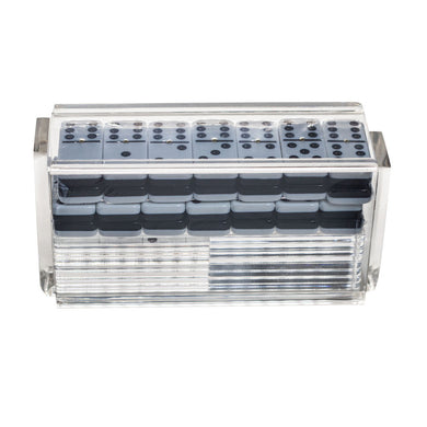 Catire Acrylic Domino Set with 4 Racks