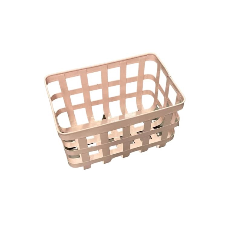 Pink Metal Storage Basket