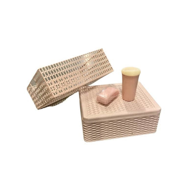 Set of Pink Baskets with items