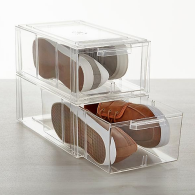 Clear Stackable Large Shoe Drawer