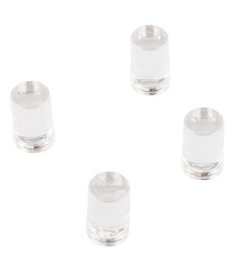 Three by Three Clear Acrylic Peg Magnets