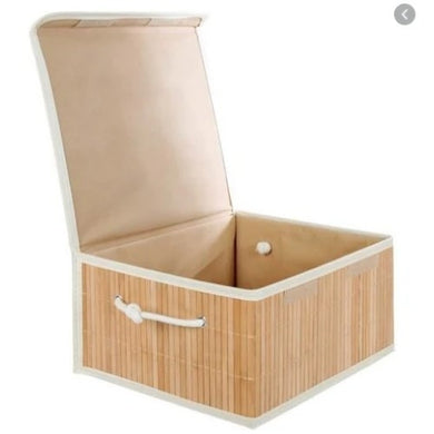 Bamboo Storage Box with Flip Lid