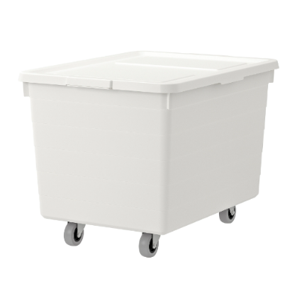 White Storage Bin - Sockerbit