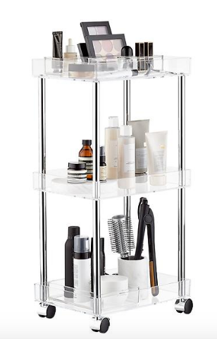 Clear Acrylic 3 Tiered Cart