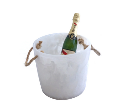 Marbled White Ice Bucket