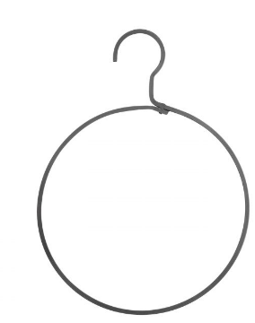 Black Metal Round Hanger