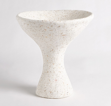 Modernist White Plaster Urn