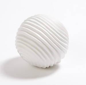 Textured Sphere Matte White