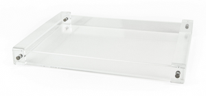 Clear Lucite Tray with Clear Handle