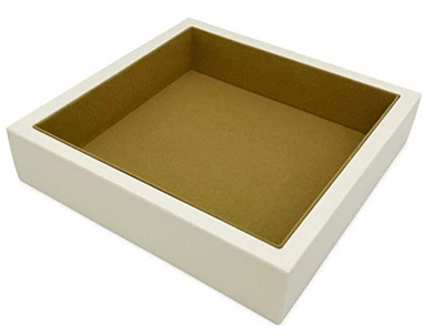 Small Wood Valet Tray White