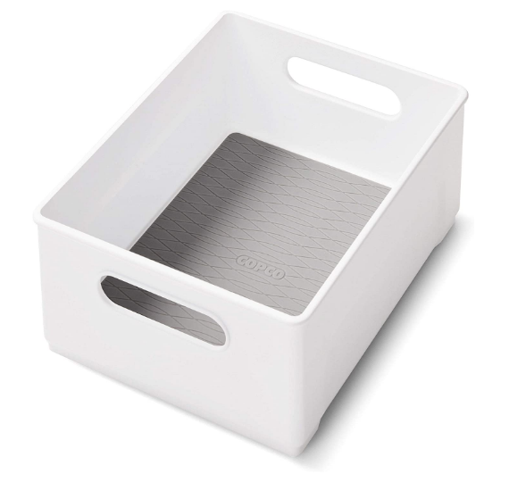 White Plastic Storage Bins - Copco