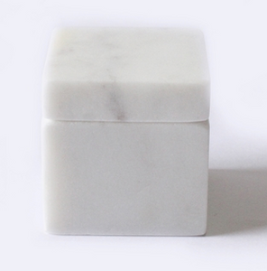 Marbled Square Pill Box