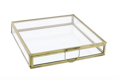 Flat Square Glass Box