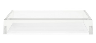 White & Clear Medium Tray