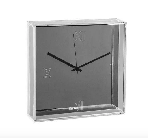 Tic Tac Clock Silver