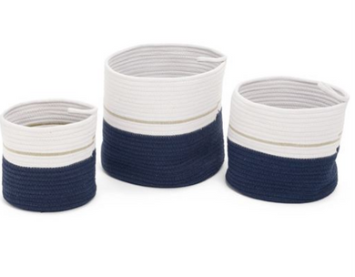 Blue Nesting Baskets