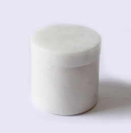 Marbled Round Pill Box