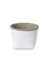 Load image into Gallery viewer, White Cement Planter
