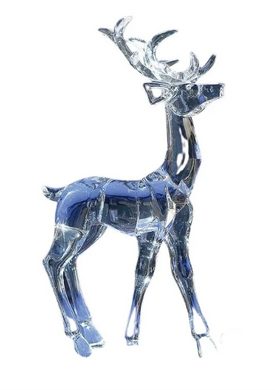 Small Acrylic Standing Deer