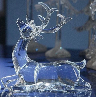 Small Acrylic Sitting Deer