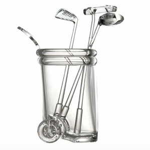 Acrylic Golf Bar Drink Stir Set